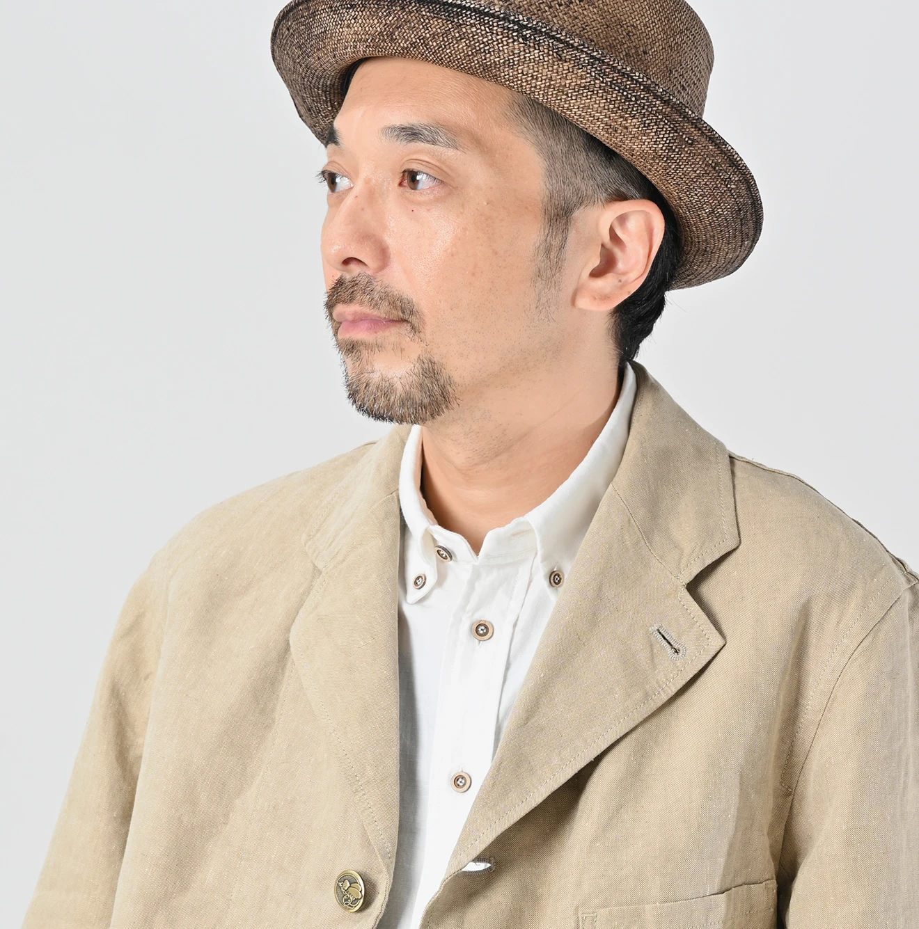 45R（フォーティファイブアール）| リネンクロスのニームジャケットMEN