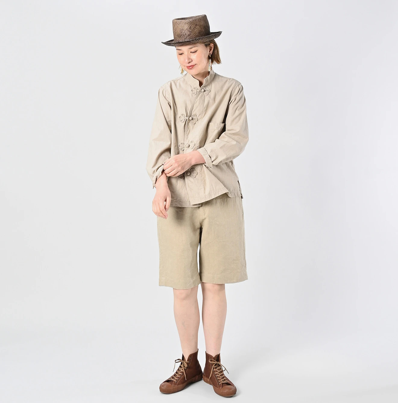 45R(フォーティファイブアール) |リネンクロスのニームショーツMEN