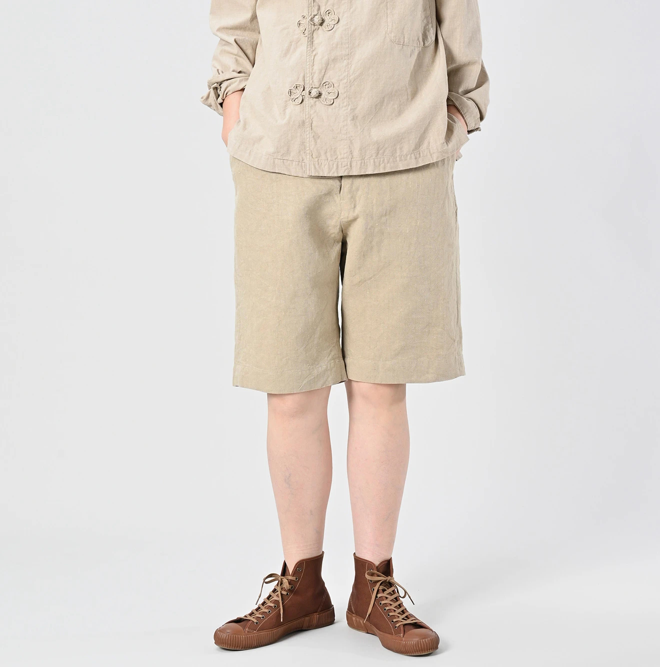 45R(フォーティファイブアール) |リネンクロスのニームショーツMEN