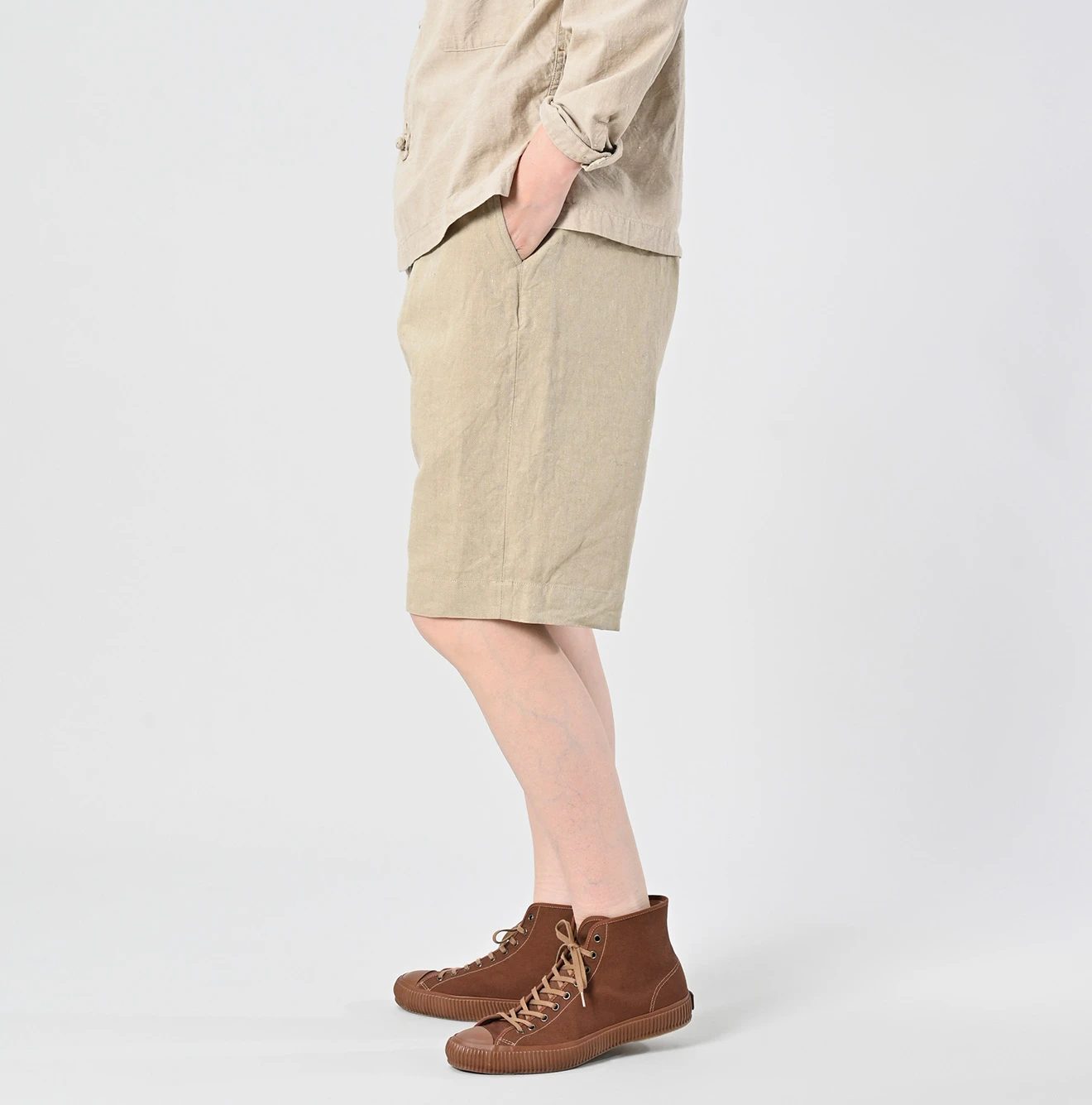 45R(フォーティファイブアール) |リネンクロスのニームショーツMEN