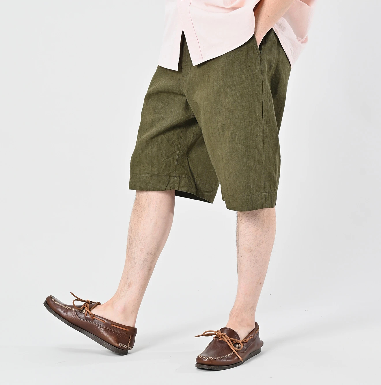 45R(フォーティファイブアール) |リネンクロスのニームショーツMEN