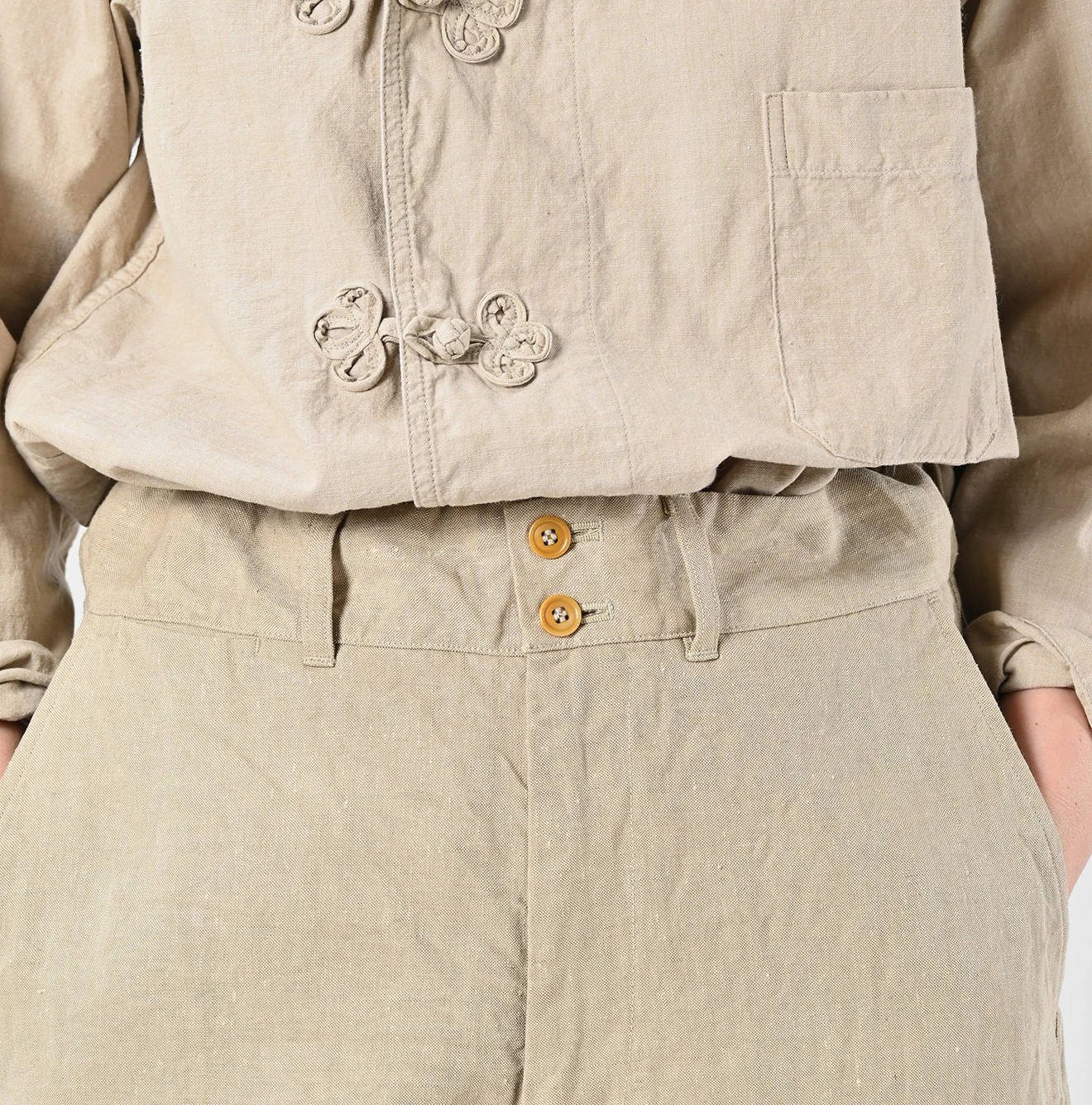 45R(フォーティファイブアール) |リネンクロスのニームショーツMEN