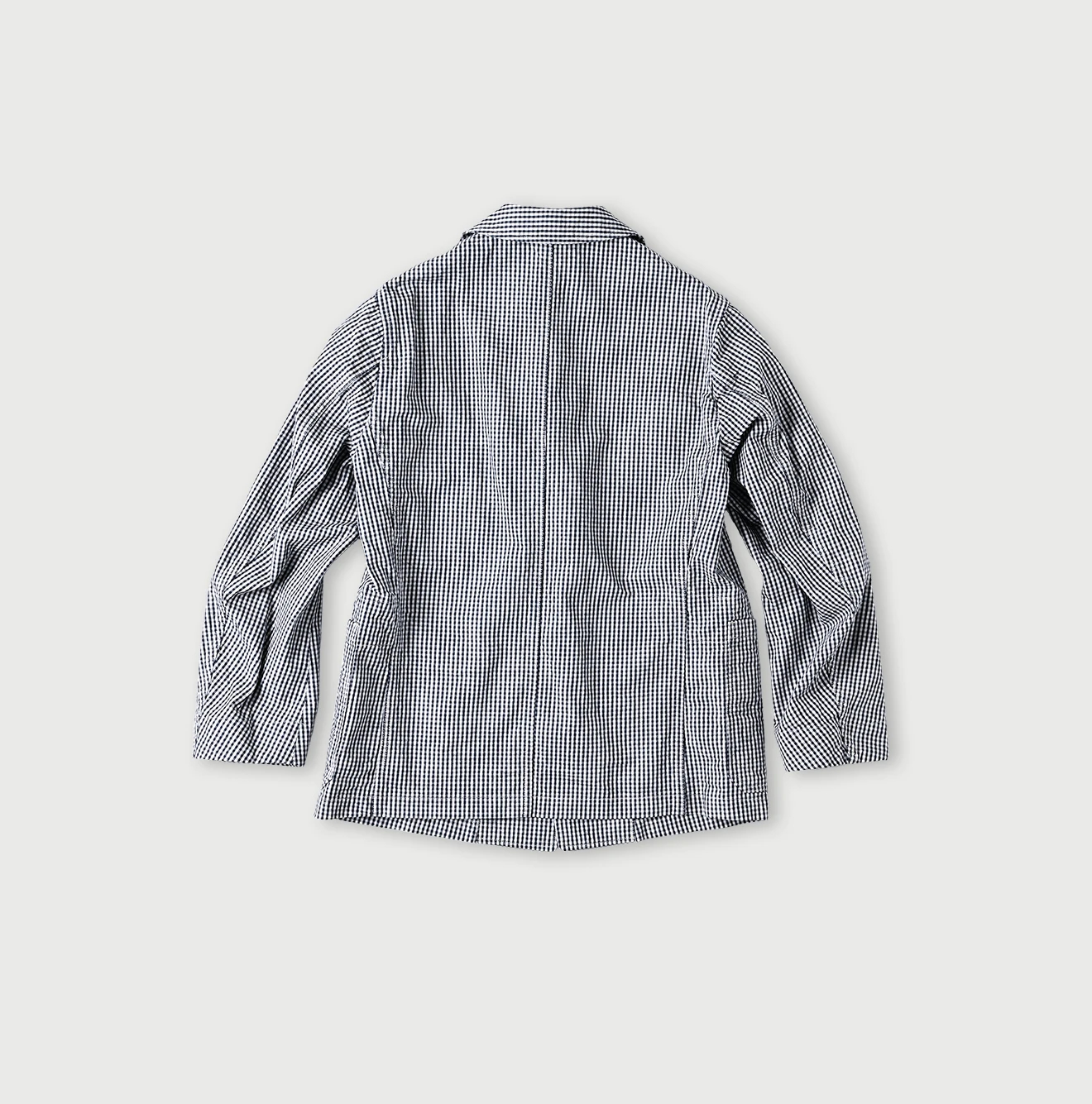 3525【美品】45R コットンリネン ７分ジャケット インディゴ L 45R（フォーティファイブアール）| クックサージのニームジャケット