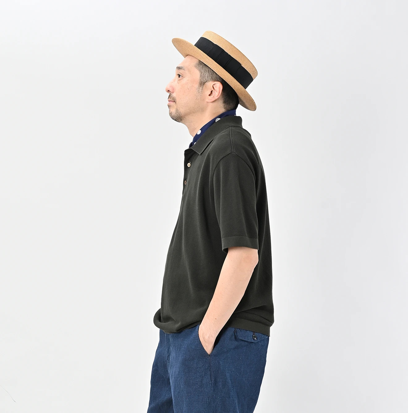 45R(フォーティファイブアール) |カノコニットソーのポロMEN
