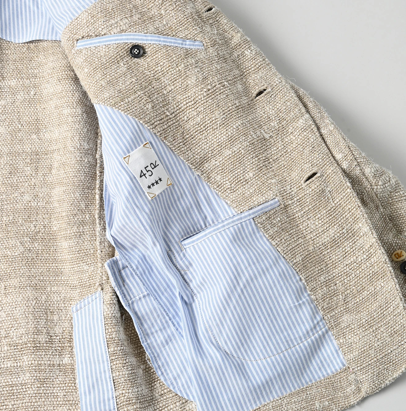 45R(フォーティファイブアール) |インドリネンシルクツイードのノッティングヒルジャケットMEN