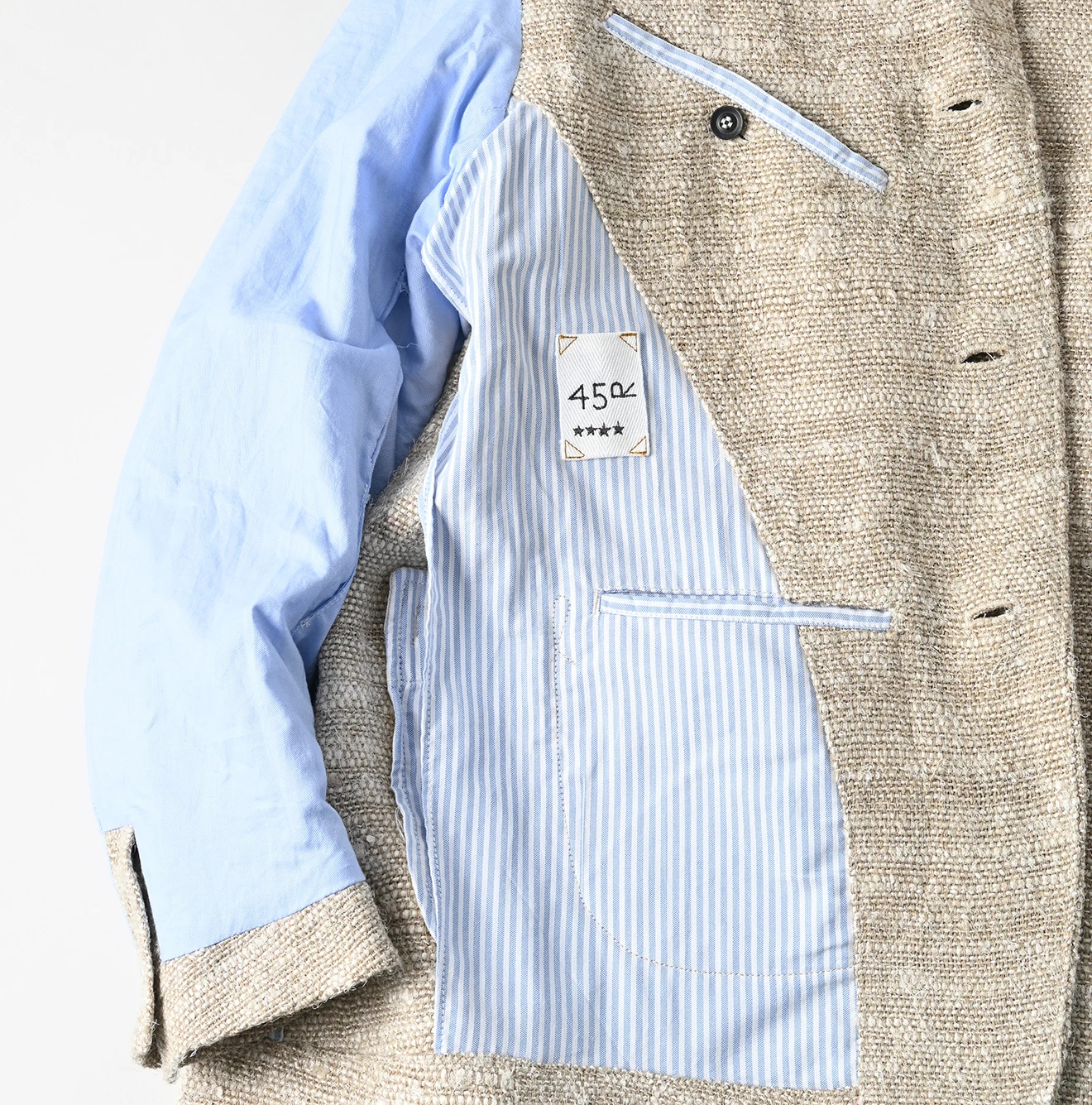 45R(フォーティファイブアール) |インドリネンシルクツイードのノッティングヒルジャケットMEN