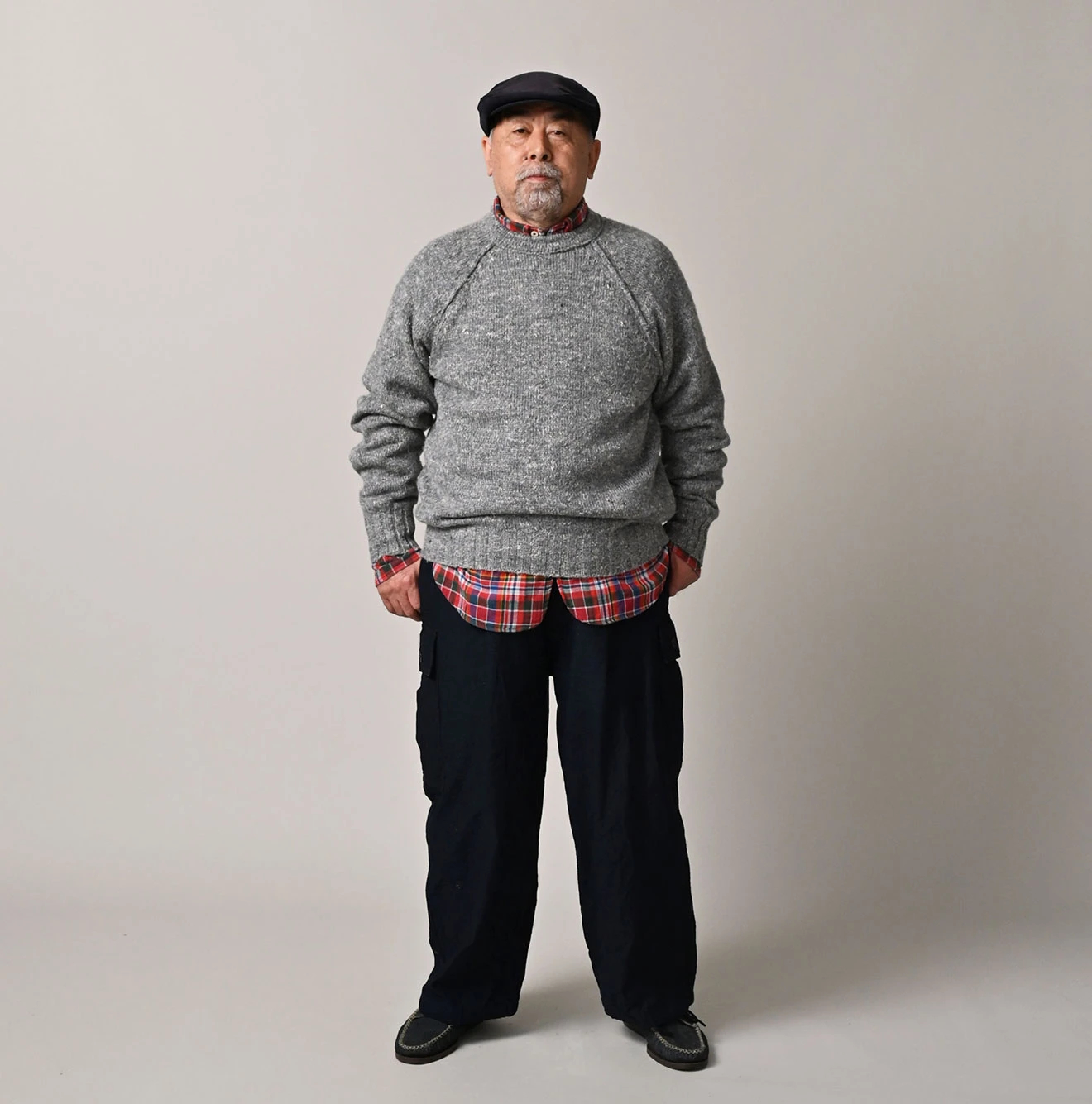 45R(フォーティファイブアール) |カシミヤリネンのラグランスウェット（MEN）