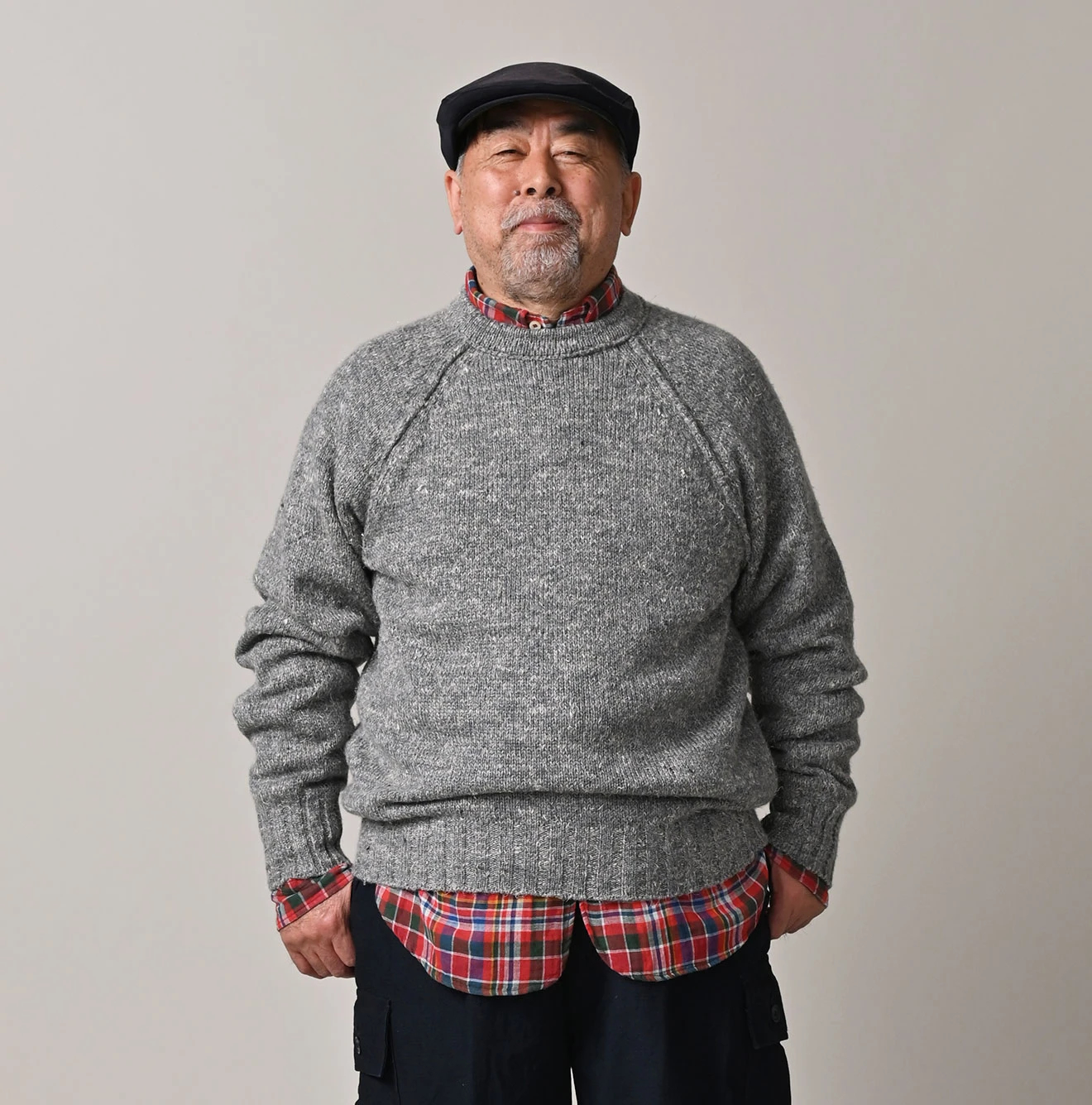 45R(フォーティファイブアール) |カシミヤリネンのラグランスウェット（MEN）