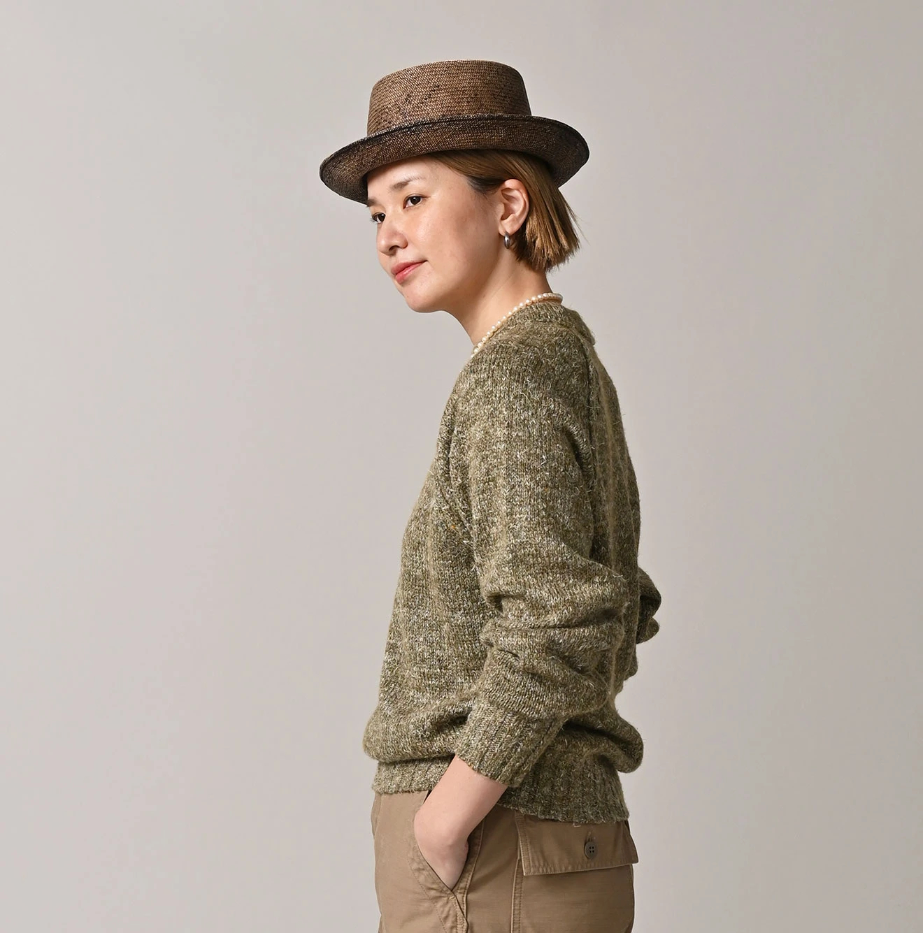 45R(フォーティファイブアール) |カシミヤリネンのラグランスウェット（MEN）