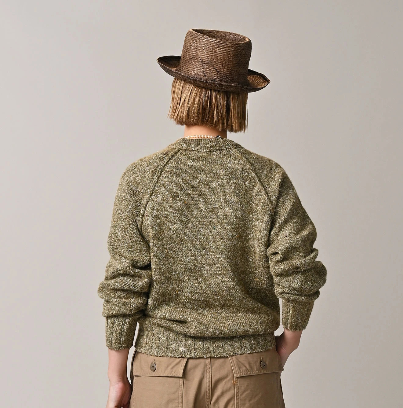 45R(フォーティファイブアール) |カシミヤリネンのラグランスウェット（MEN）