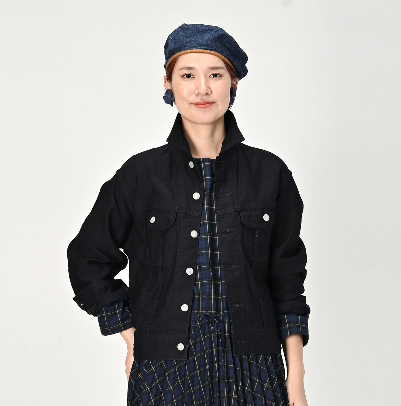 45R(フォーティファイブアール) |おこめサテンの908Gジャン（インディゴ）