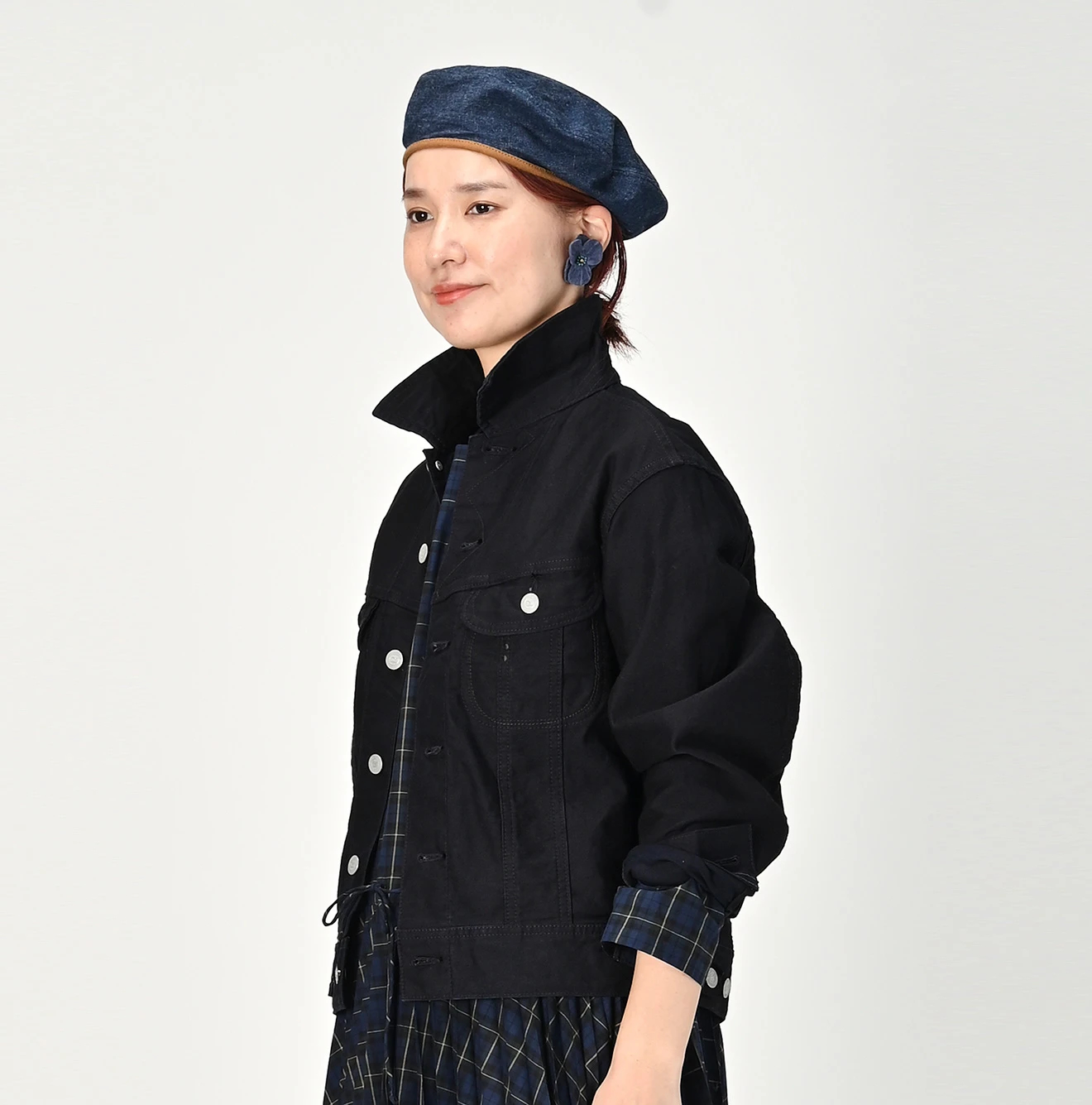 45R(フォーティファイブアール) |おこめサテンの908Gジャン（インディゴ）