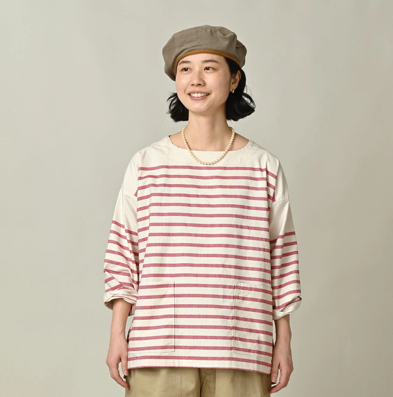 45R(フォーティファイブアール) |スーピマオックスの908バスクボーダーTシャツ