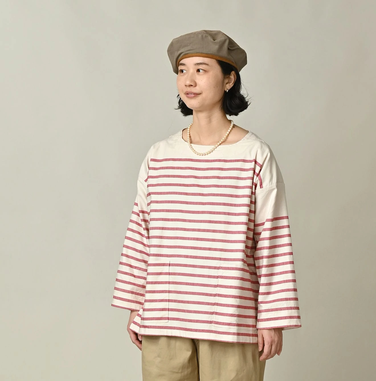 45R(フォーティファイブアール) |スーピマオックスの908バスクボーダーTシャツ