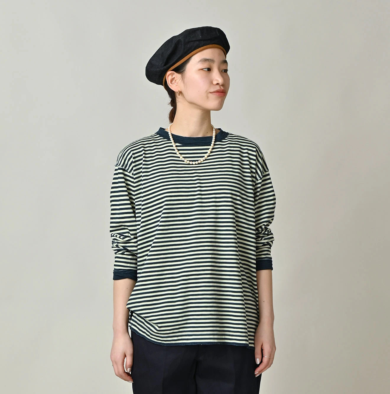 45R(フォーティファイブアール) |スーピマ天竺の908オーシャンTシャツ（インディゴ）