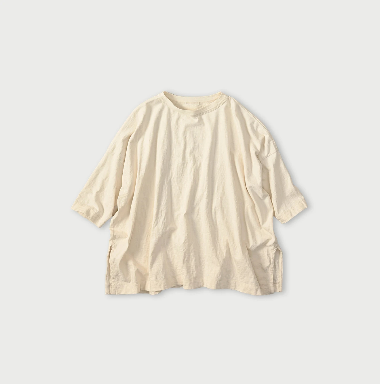 45R(フォーティファイブアール) |天竺のビッグスリットTシャツ