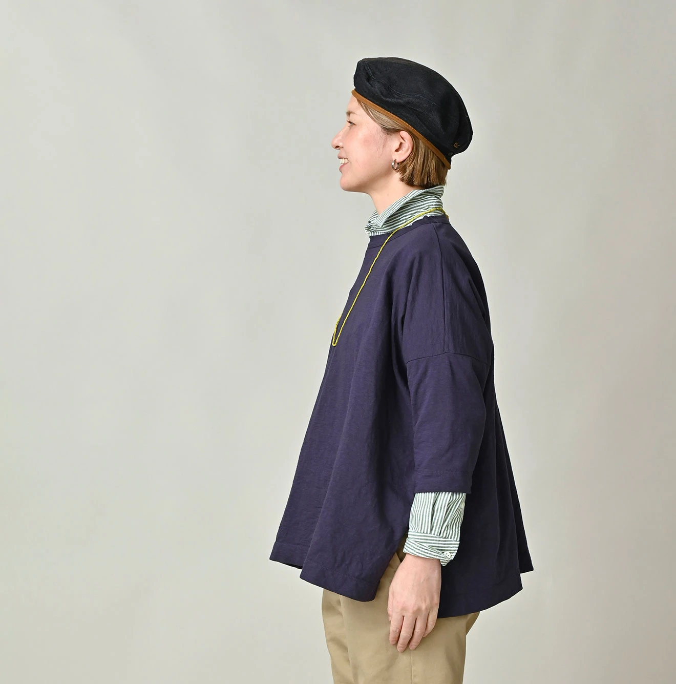 45R(フォーティファイブアール) |天竺のビッグスリットTシャツ