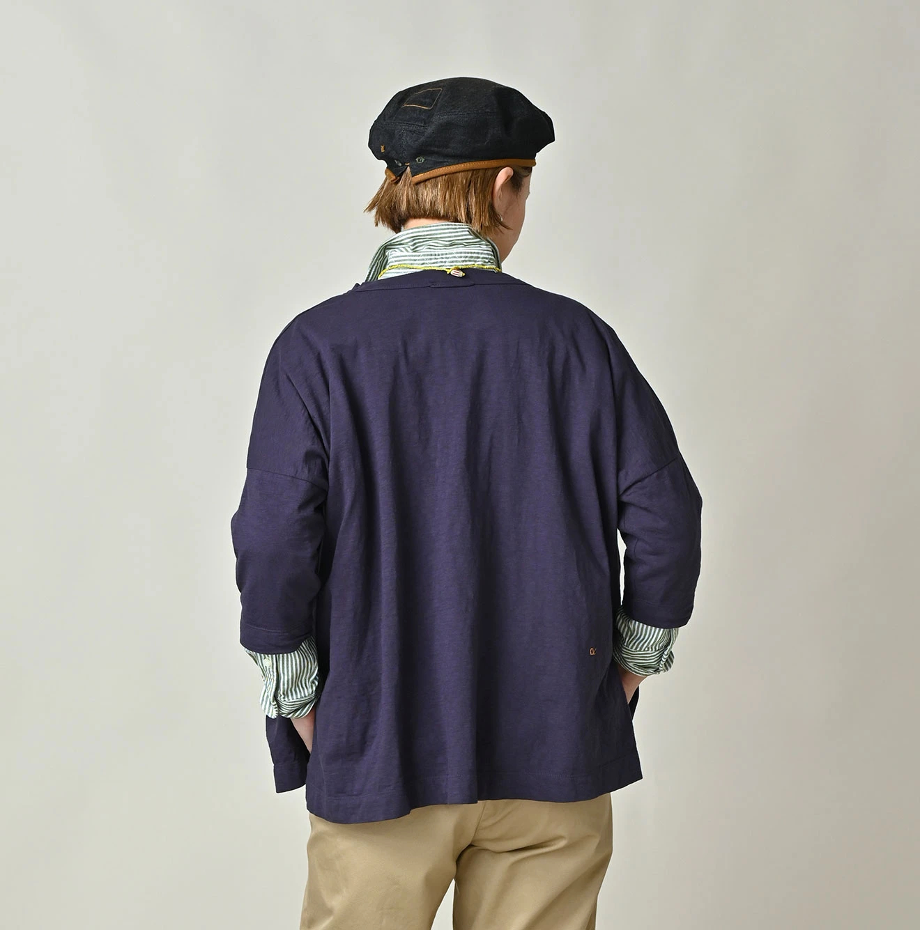 45R(フォーティファイブアール) |天竺のビッグスリットTシャツ