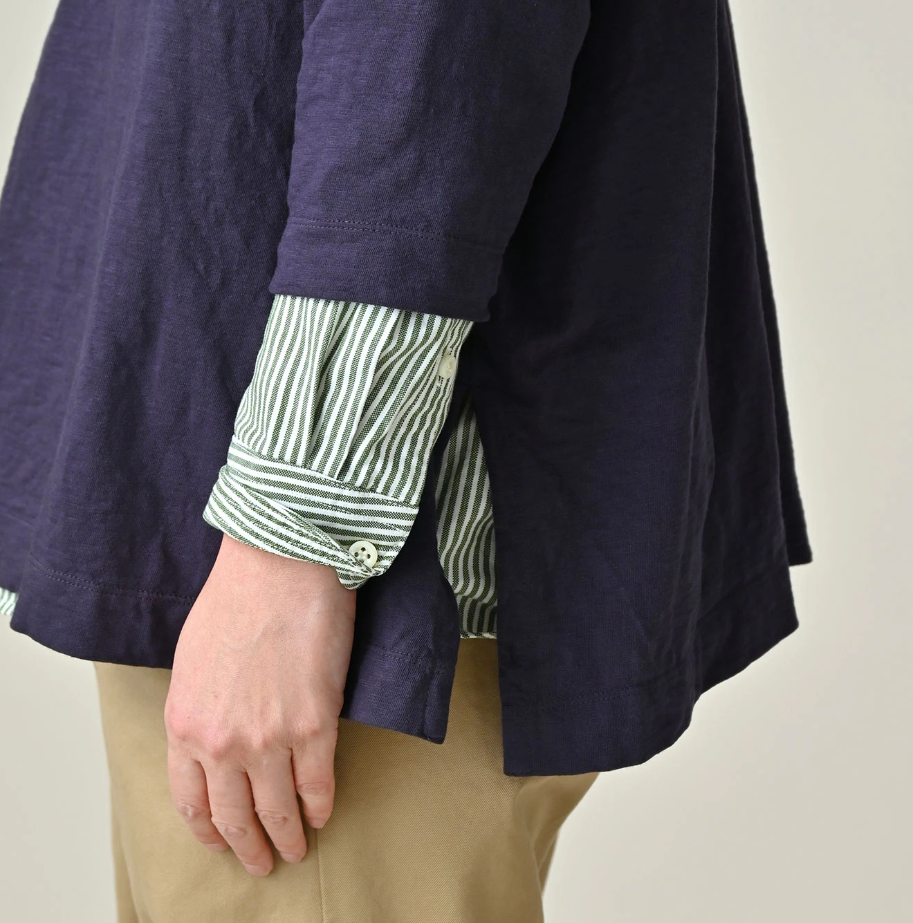 45R(フォーティファイブアール) |天竺のビッグスリットTシャツ