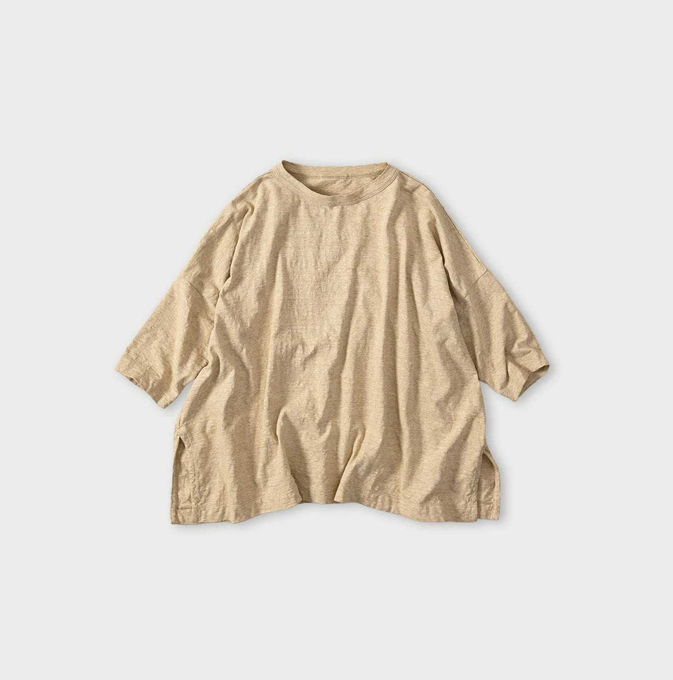 45R(フォーティファイブアール) |天竺のビッグスリットTシャツ（トップ）