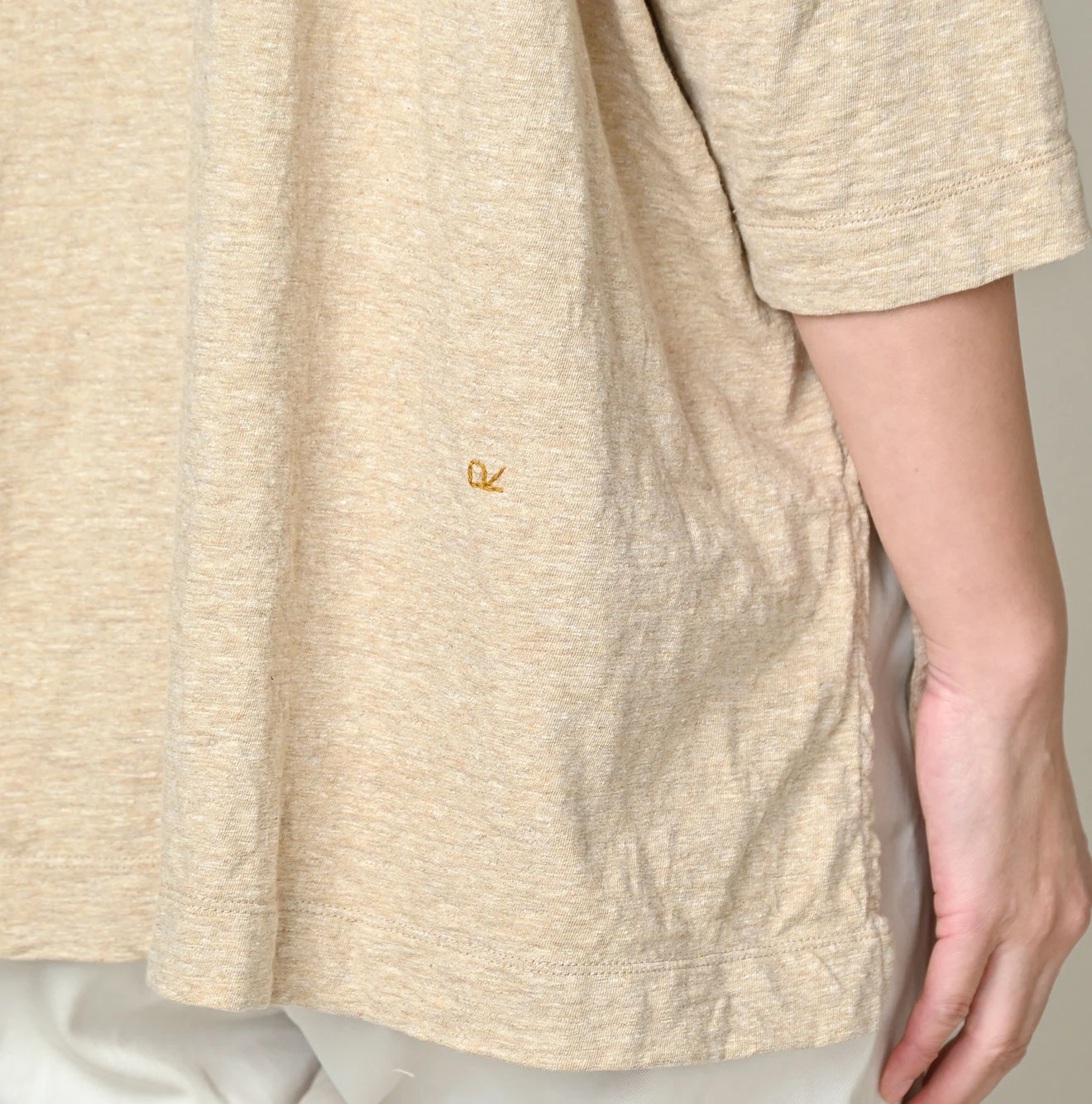 45R(フォーティファイブアール) |天竺のビッグスリットTシャツ（トップ）