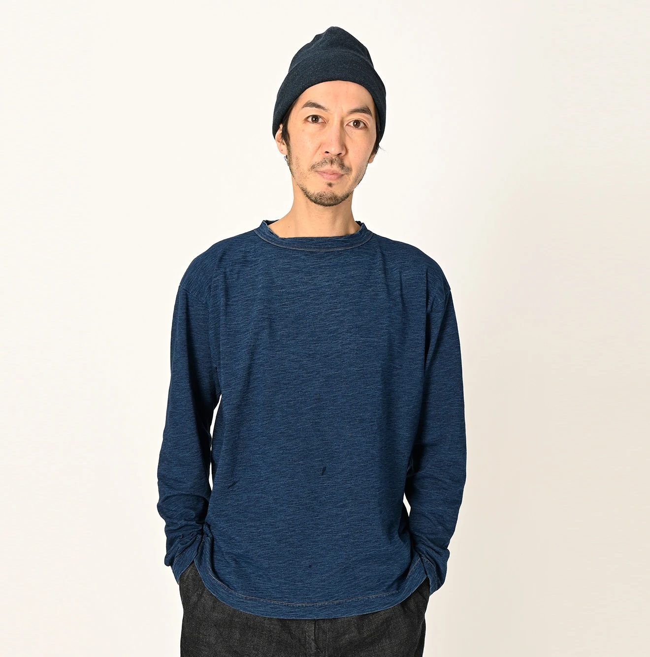 45R(フォーティファイブアール) |度詰天竺の90845星Tシャツ（インディゴ重）