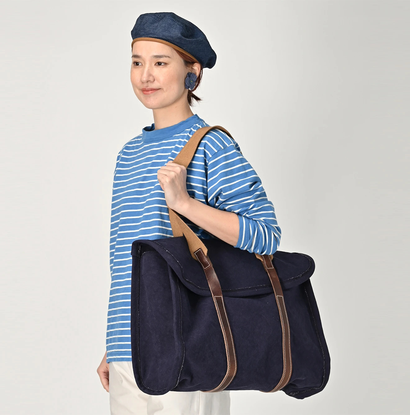 45R（フォーティファイブアール）| 2号帆布のメールトート（大） Bag