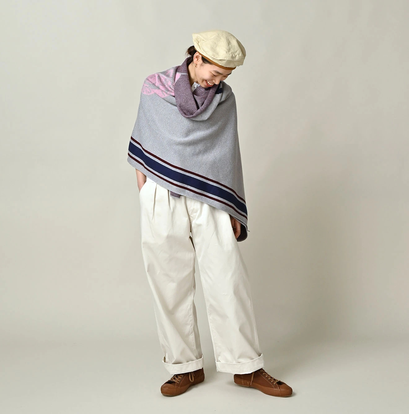 45R(フォーティファイブアール) |カレッジジャカードのストール