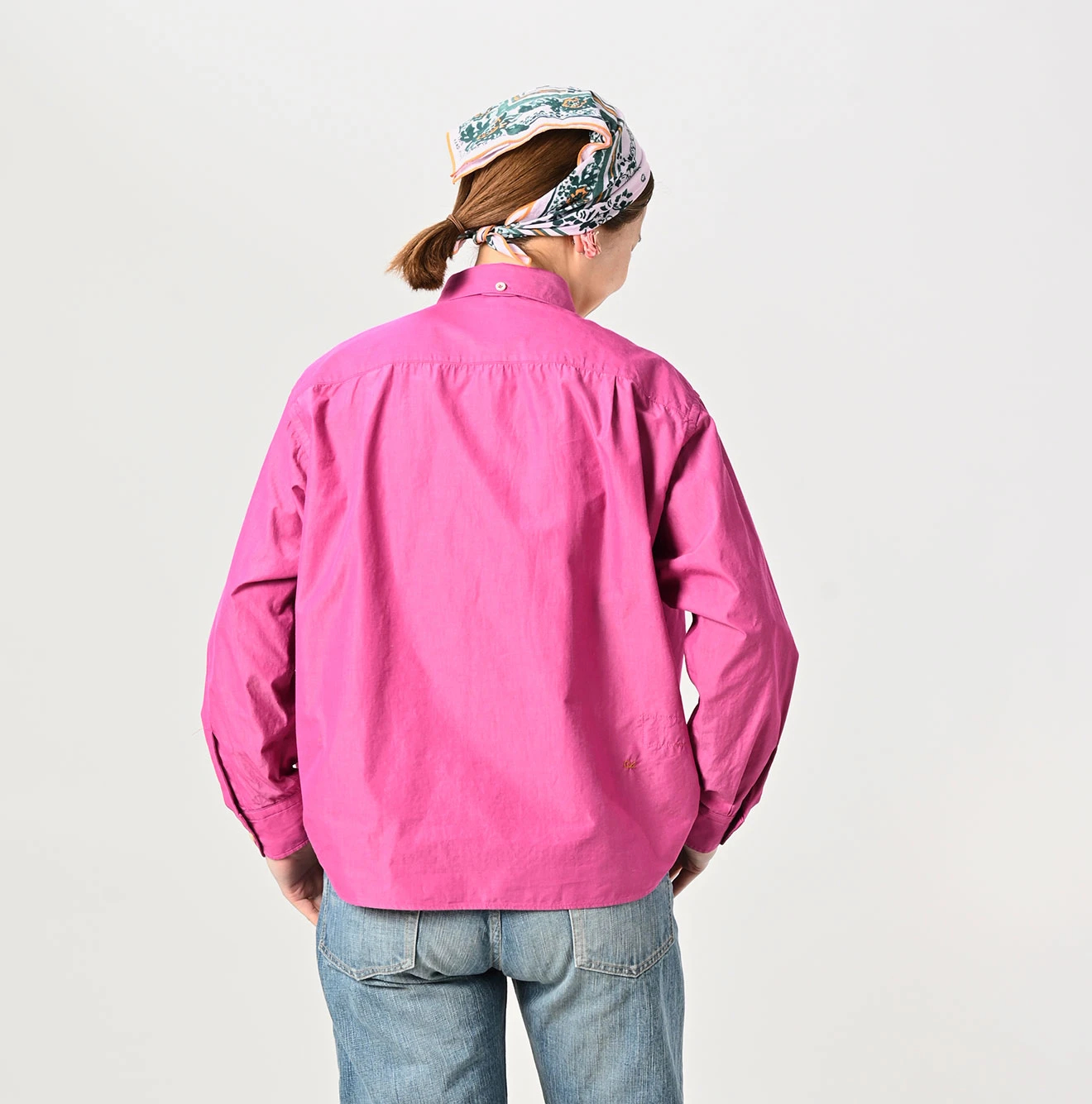 45R(フォーティファイブアール) |180番三子のオーシャンタックボタンダウンブラウス