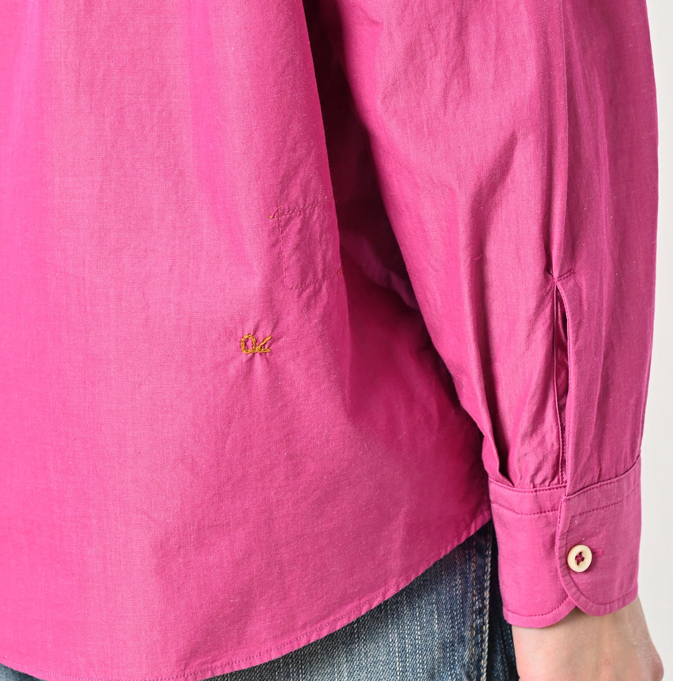 45R(フォーティファイブアール) |180番三子のオーシャンタックボタンダウンブラウス