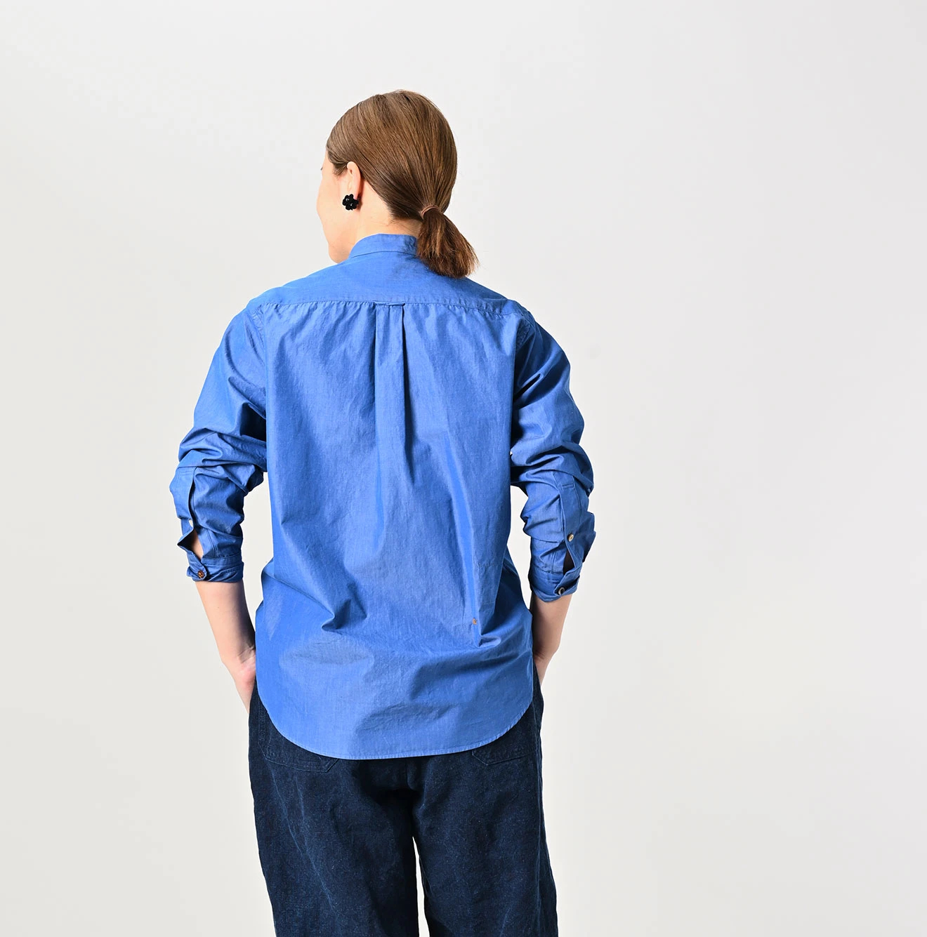 45R(フォーティファイブアール) |180番三子の908ローファーピンタックスタンドシャツ