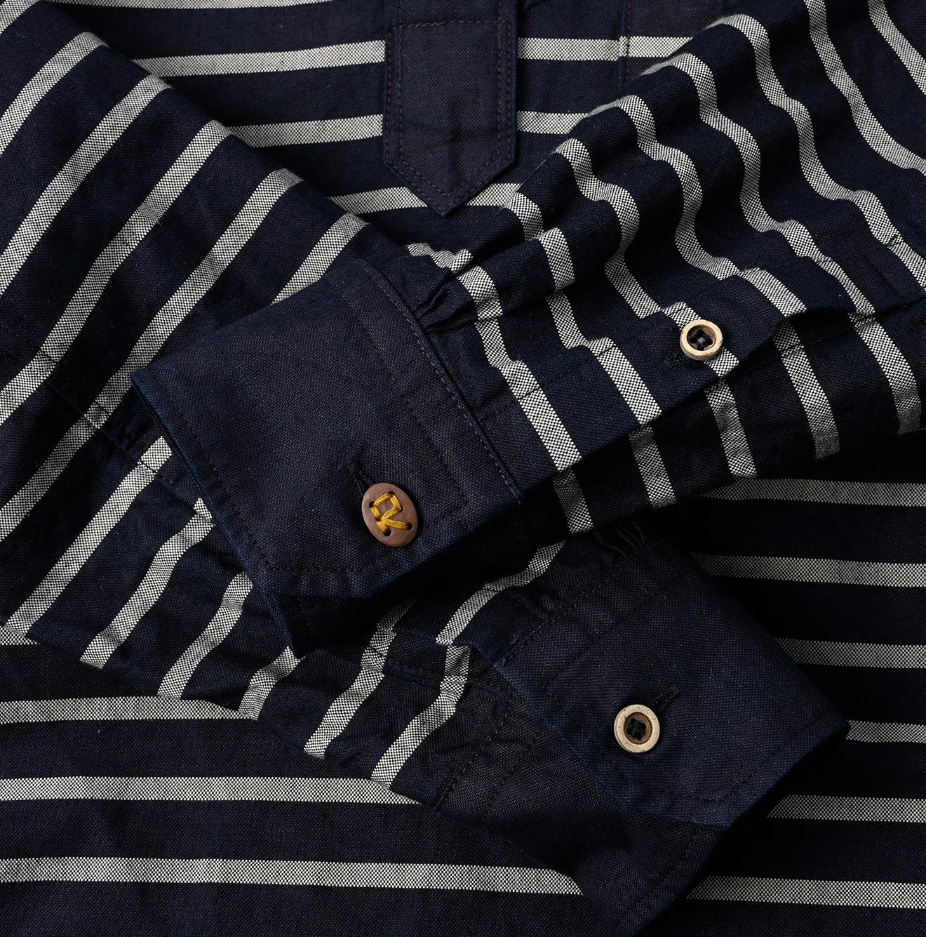 45R(フォーティファイブアール) |スーピマオックスの908ローファーボタンダウンバスクプルシャツ（インディゴ）