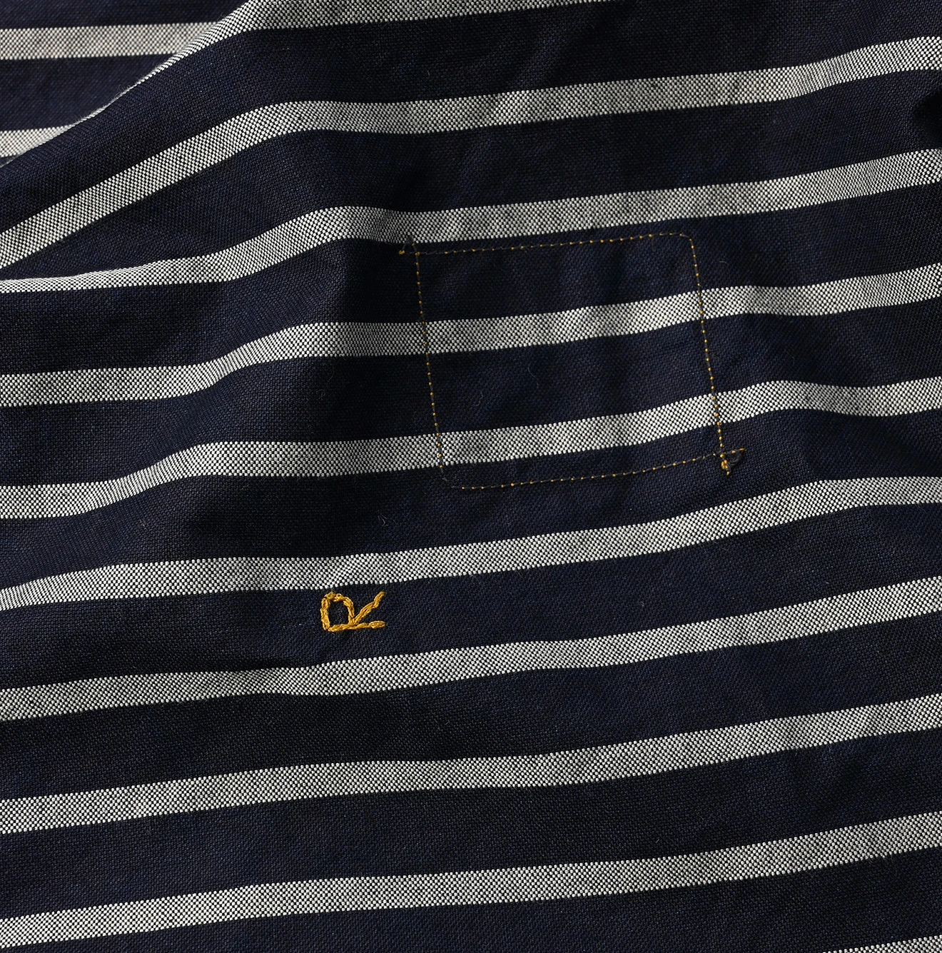 45R(フォーティファイブアール) |スーピマオックスの908ローファーボタンダウンバスクプルシャツ（インディゴ）