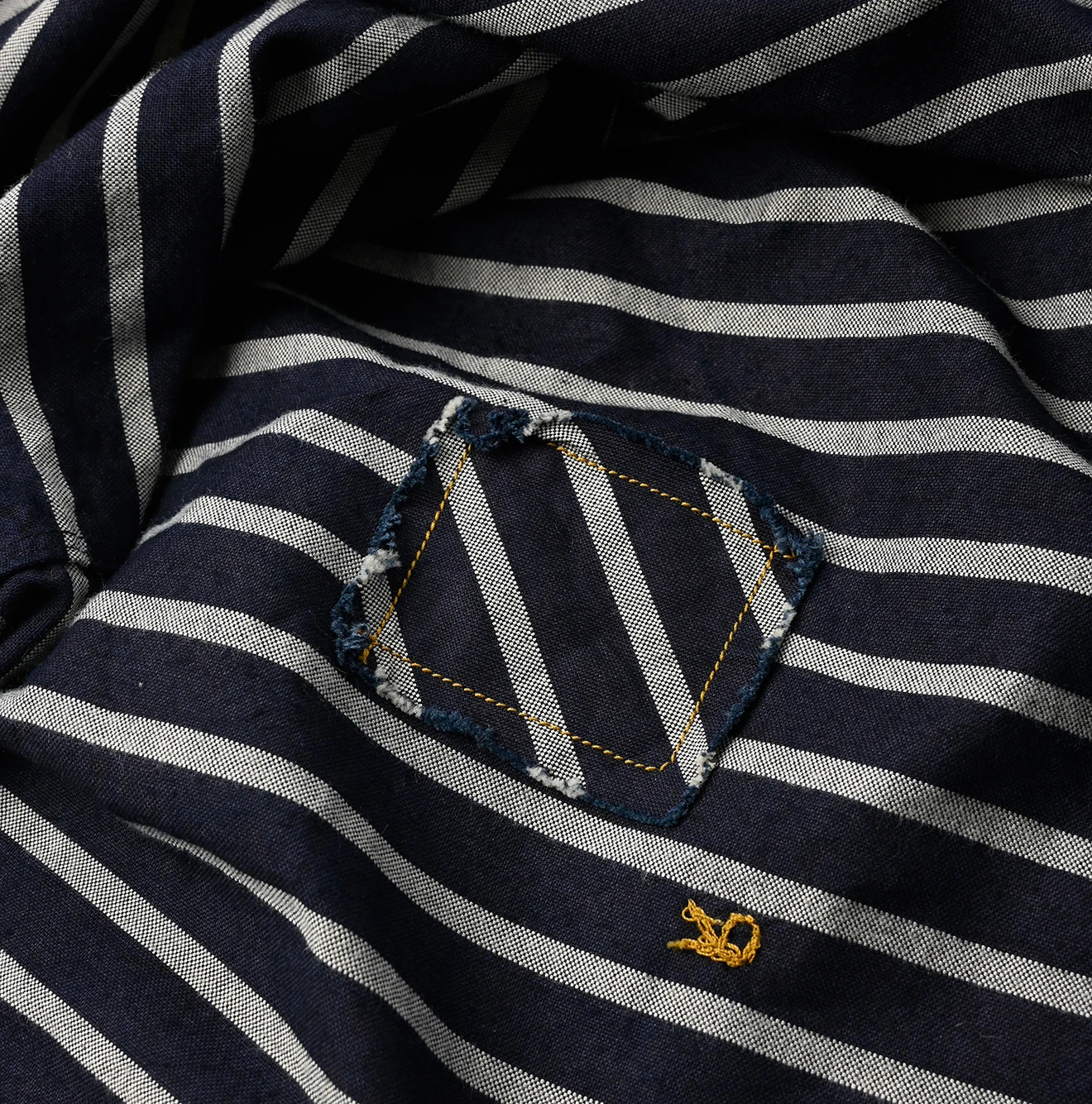 45R(フォーティファイブアール) |スーピマオックスの908ローファーボタンダウンバスクプルシャツ（インディゴ）