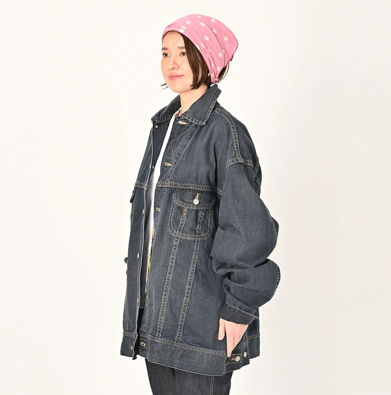 45R(フォーティファイブアール) |ライ麦デニムの908Gジャン9.8サイズ（影色納戸焦）