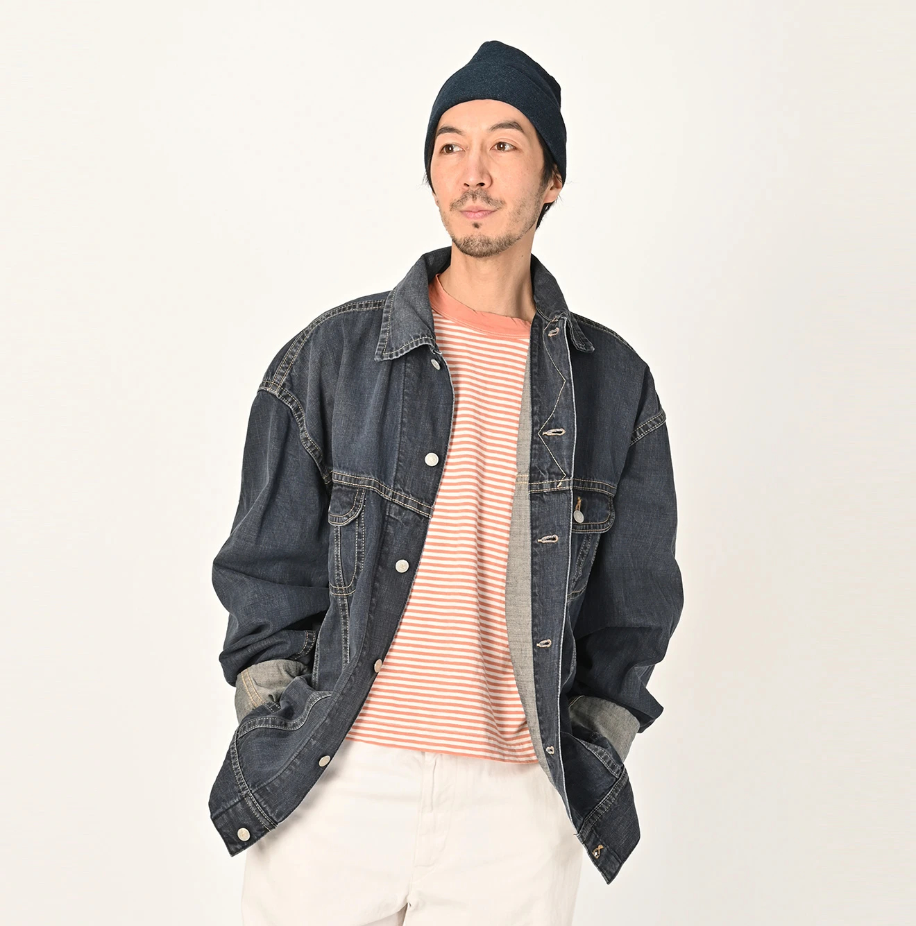 45R(フォーティファイブアール) |ライ麦デニムの908Gジャン9.8サイズ（影色納戸焦）