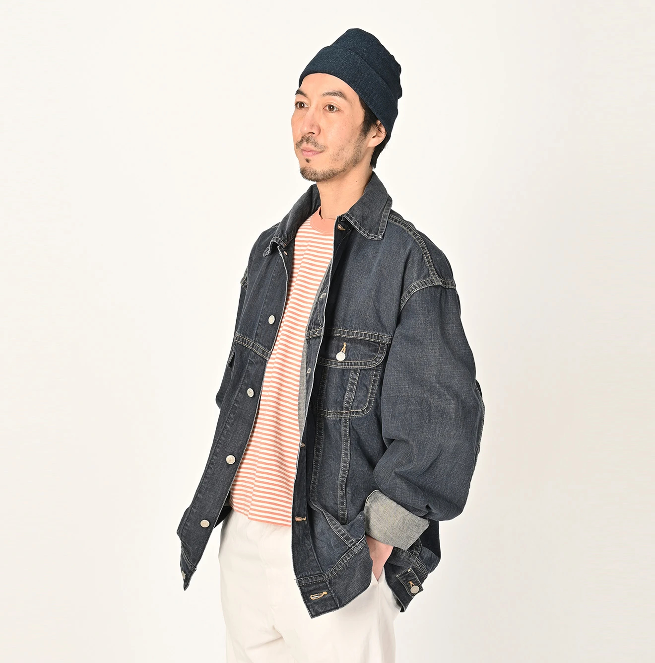 45R(フォーティファイブアール) |ライ麦デニムの908Gジャン9.8サイズ（影色納戸焦）