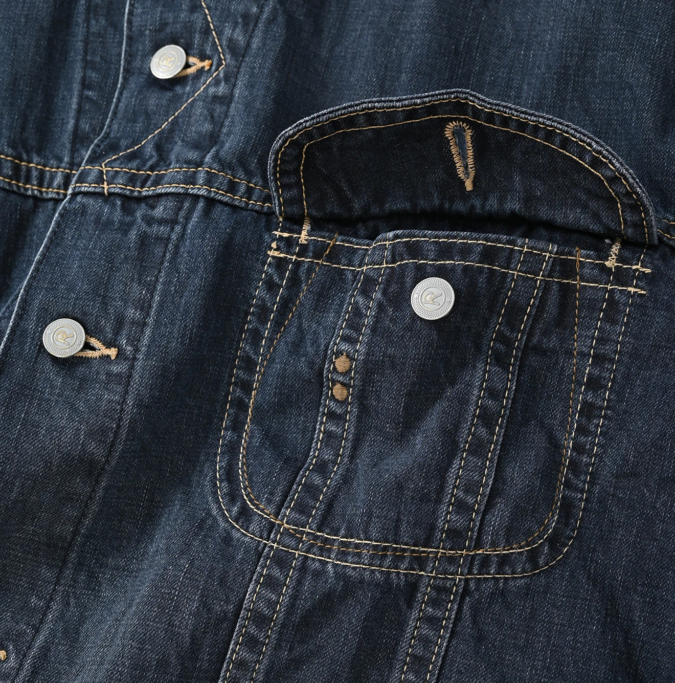 45R(フォーティファイブアール) |ライ麦デニムの908Gジャン9.8サイズ（影色納戸焦）