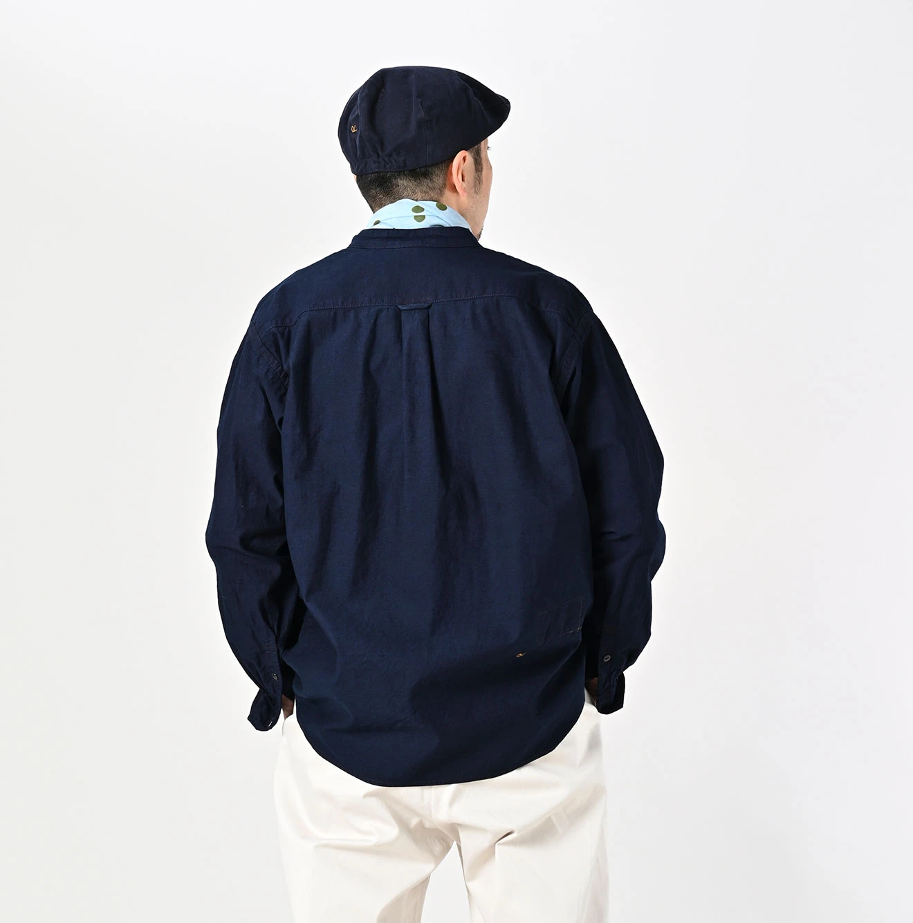45R(フォーティファイブアール) |薄バックサテンの908ニームシャツ（インディゴ）