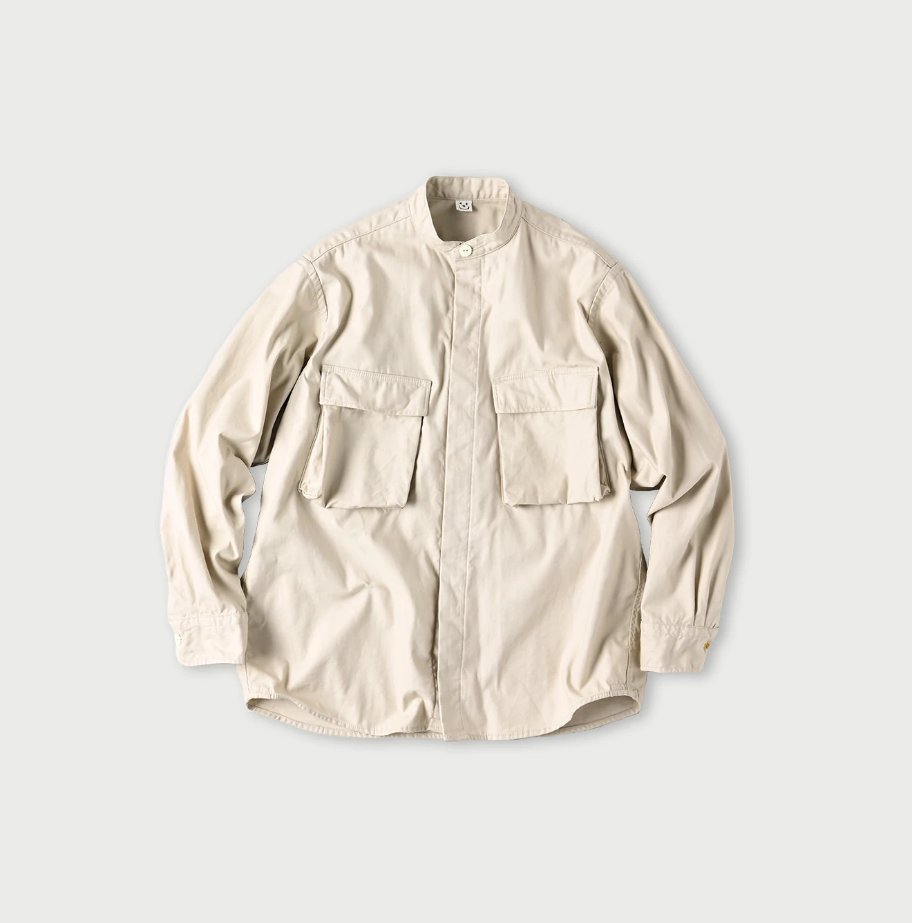 45R(フォーティファイブアール) |薄バックサテンの908ニームシャツ