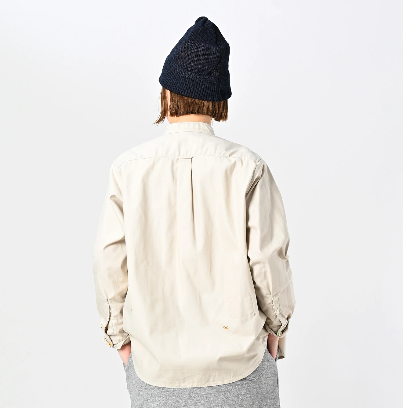 45R(フォーティファイブアール) |薄バックサテンの908ニームシャツ