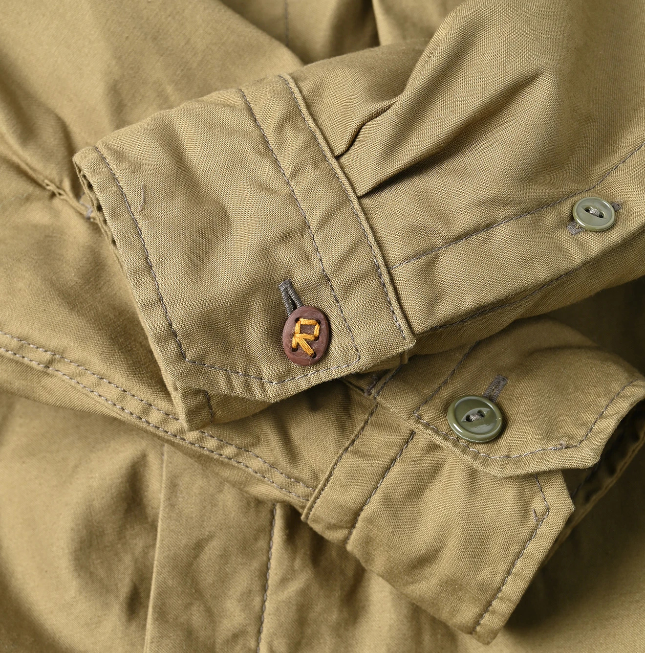 45R(フォーティファイブアール) |薄バックサテンの908ニームシャツ