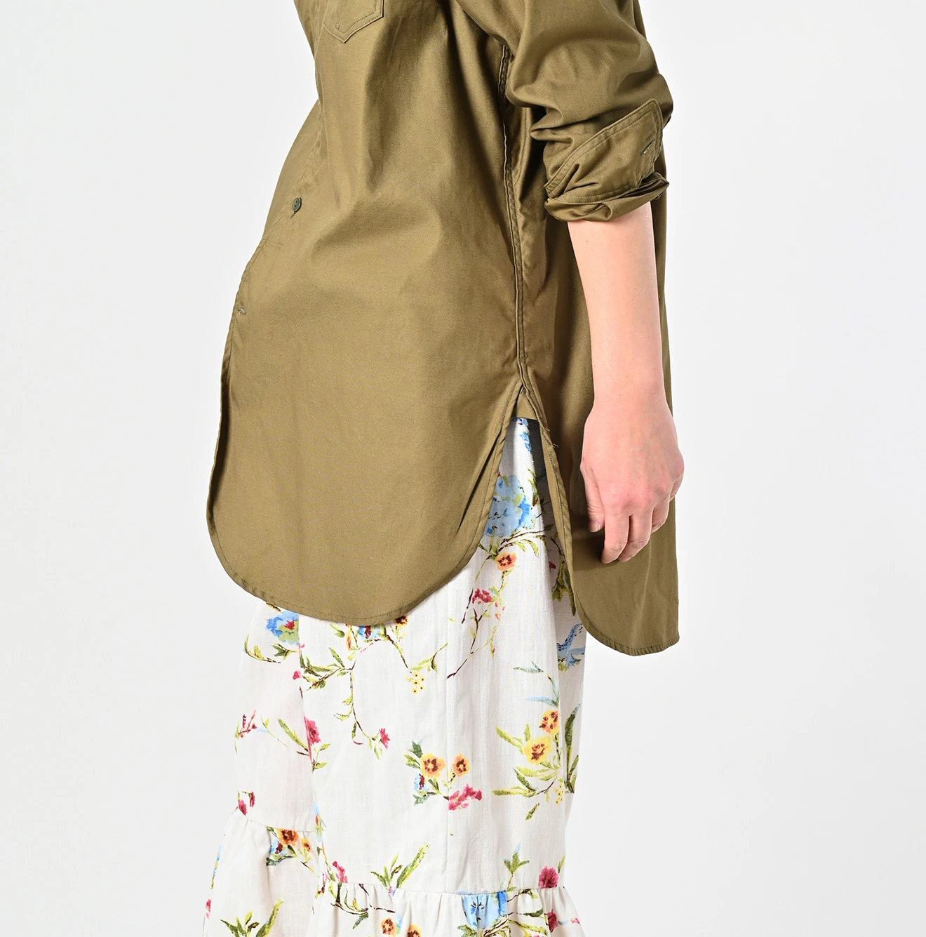 45R(フォーティファイブアール) |薄バックサテンの908ガチャポケシャツ