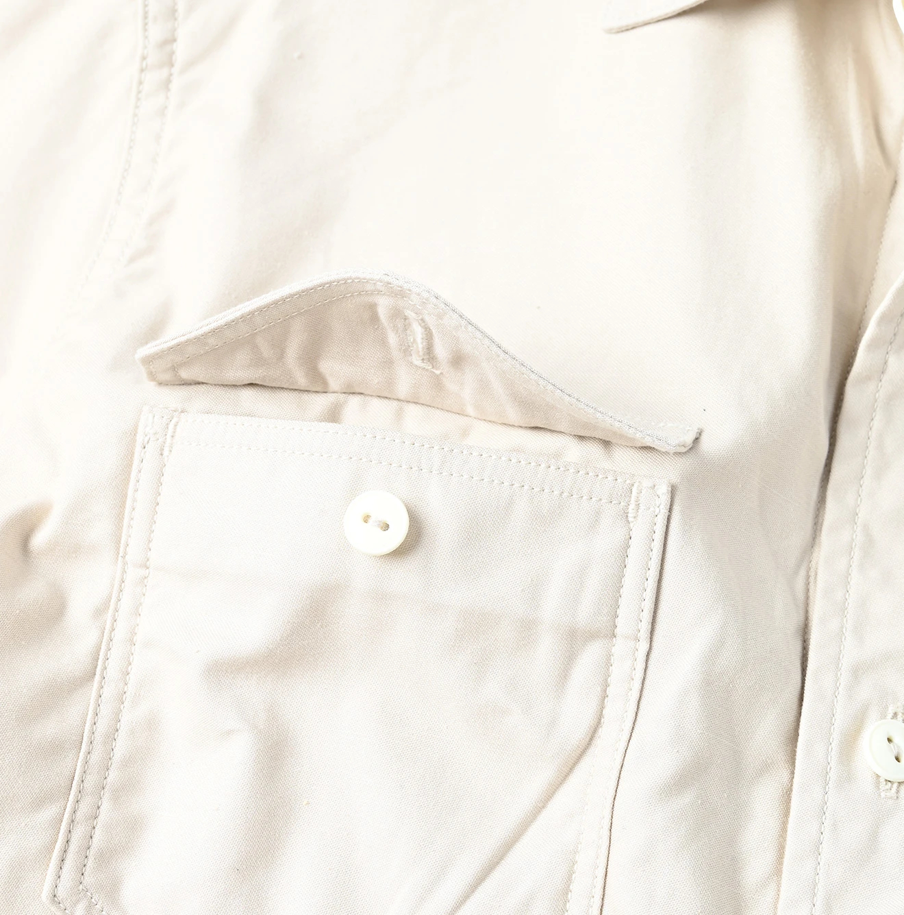 45R(フォーティファイブアール) |薄バックサテンの908ガチャポケシャツ