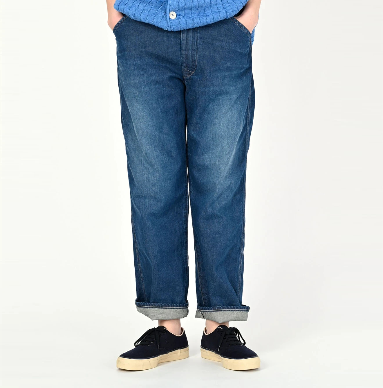 45R(フォーティファイブアール) |小麦デニムの908ペインターパンツ（インディゴ重）