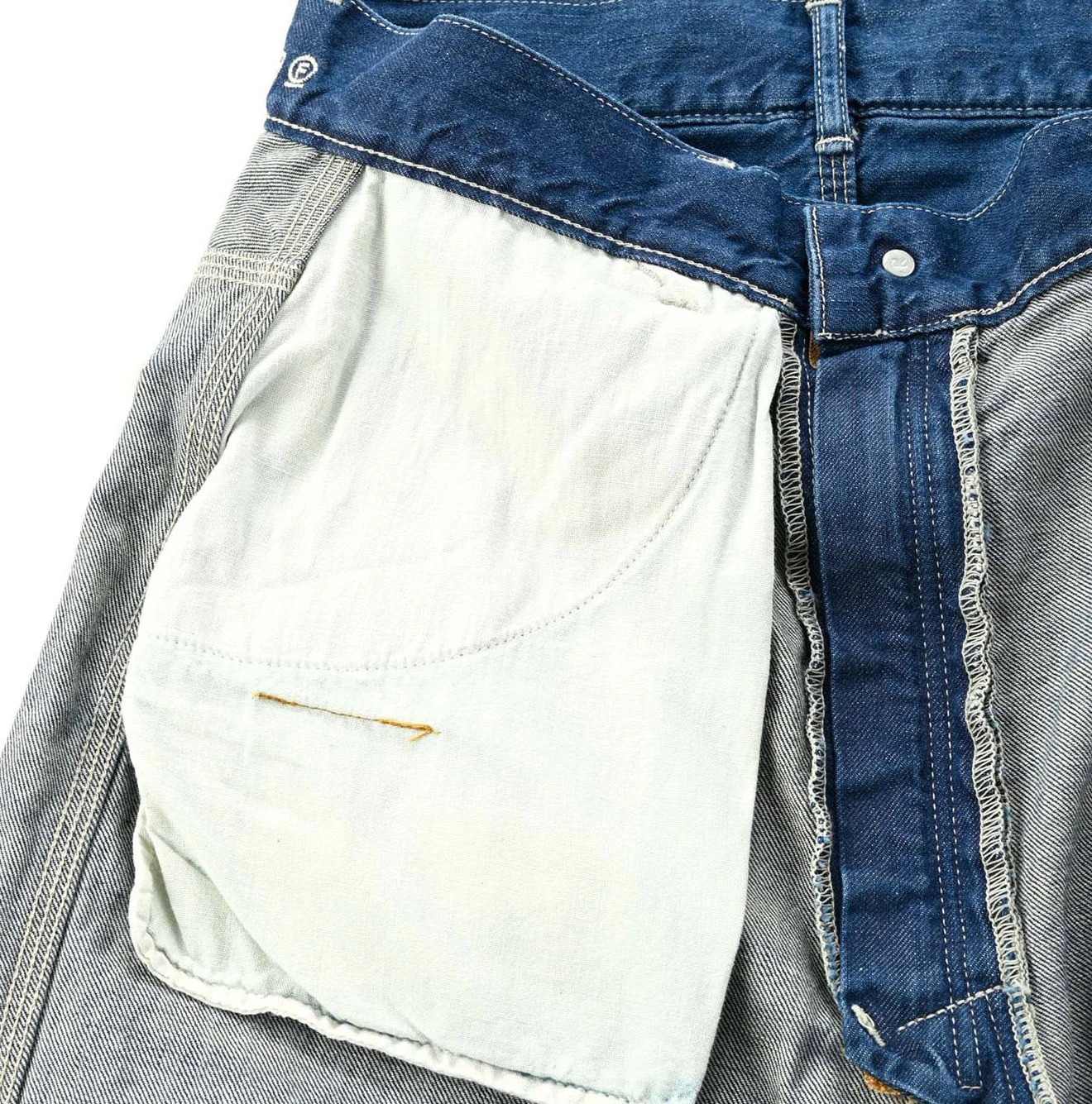 45R(フォーティファイブアール) |小麦デニムの908ペインターパンツ（インディゴ重）