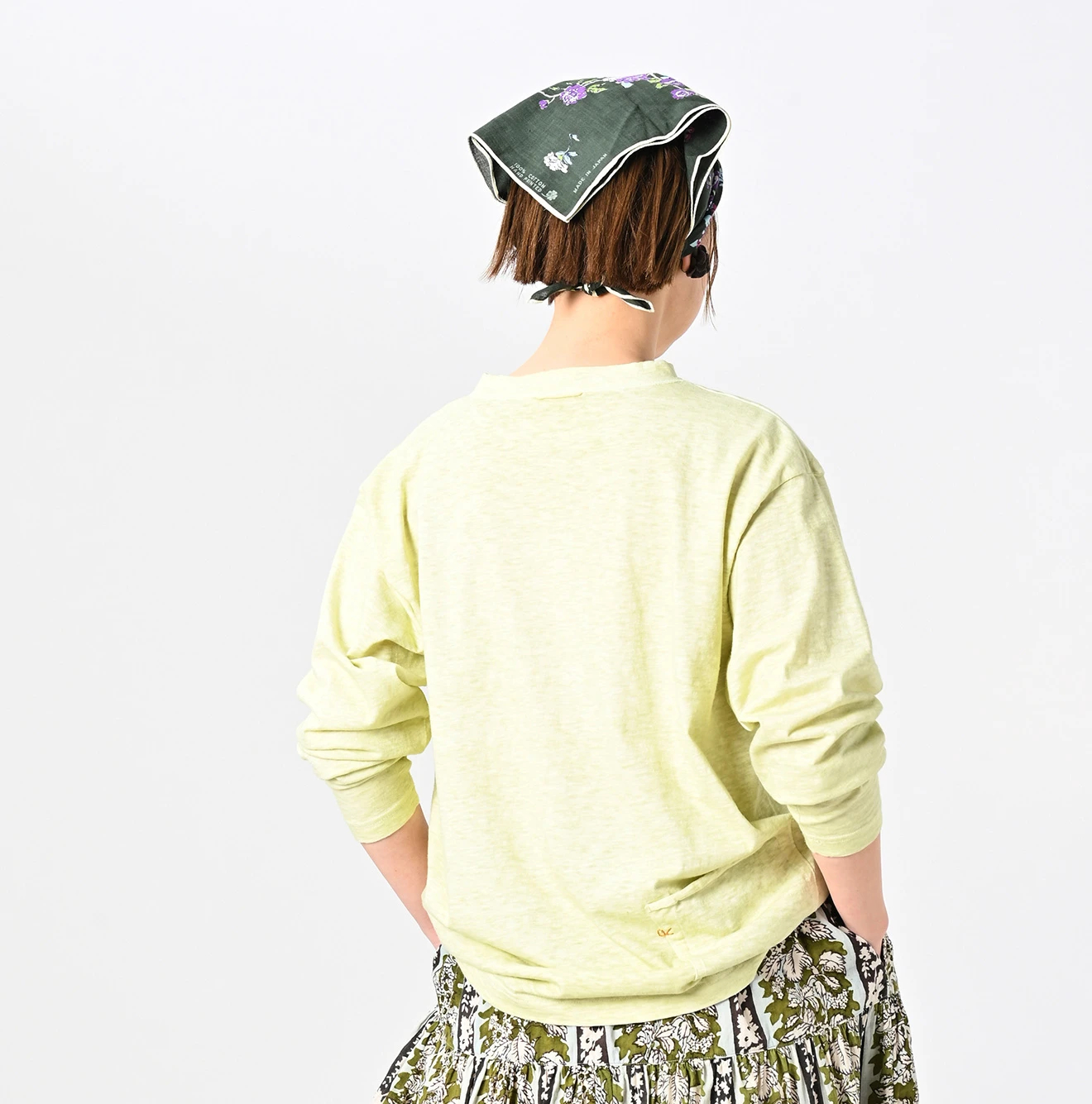 45R 908オーシャンT 長袖 生成り ナチュラル ゆったり 美品 45R（フォーティファイブアール）| 天竺の908オーシャンTシャツ（45草