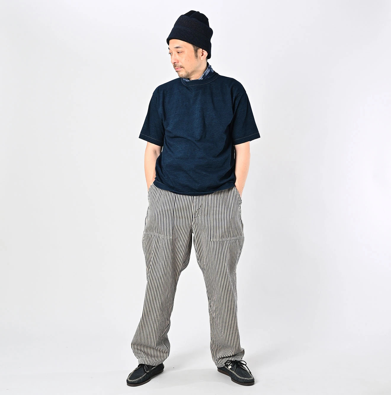 45R(フォーティファイブアール) |天竺の90845星Tシャツ（インディゴ）