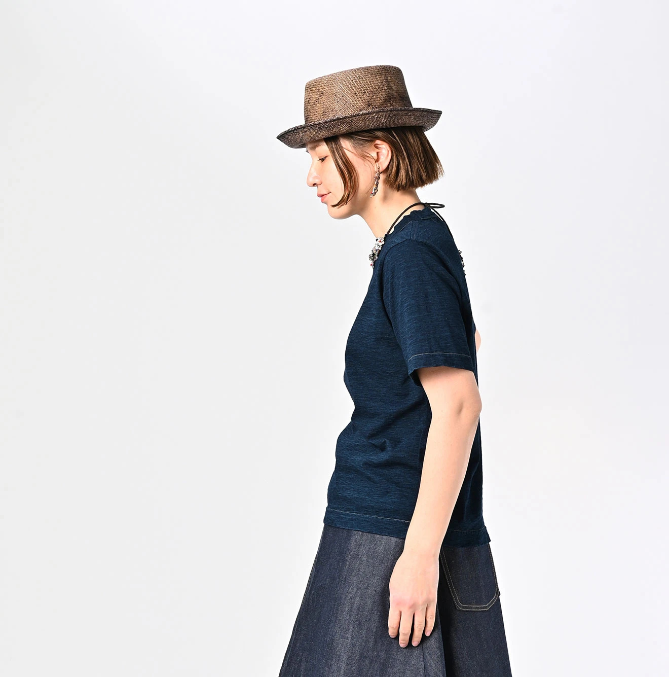 45R(フォーティファイブアール) |天竺の90845星Tシャツ（インディゴ）