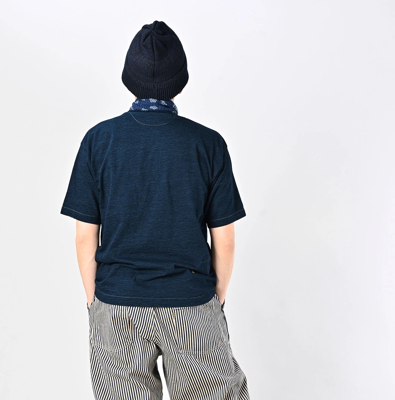 45R(フォーティファイブアール) |天竺の90845星Tシャツ（インディゴ）